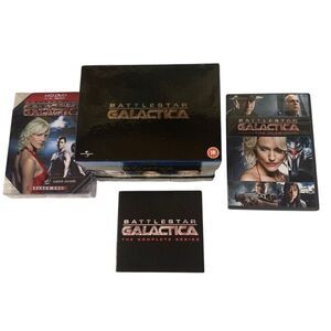 Battlestar Galactica Set of 7 DVDs Blu‎ Ray Discs + User Guide & The Plan